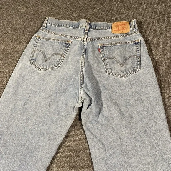 Vintage Y2K Levis 560 Comfort Fit Jeans Mens 36x30 Faded Distressed Light Wash - Picture 12 of 12